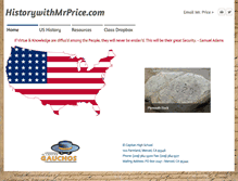 Tablet Screenshot of historywithmrprice.com